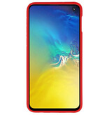 Fokus gennemsigtige hårde etuier til Samsung Galaxy S10e Red
