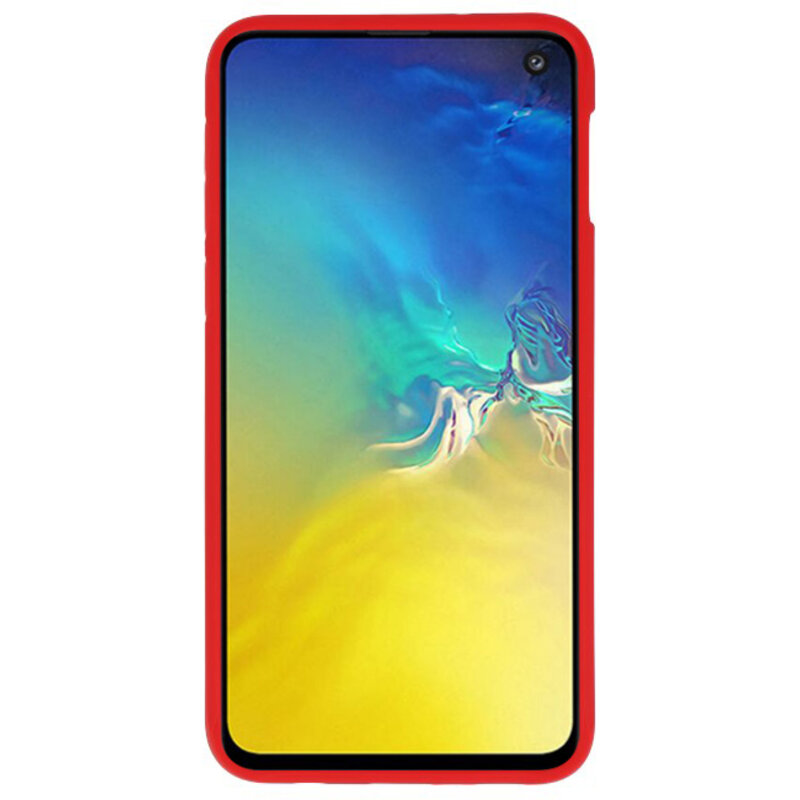 Focus Casi rigidi trasparenti per Samsung Galaxy S10e Red