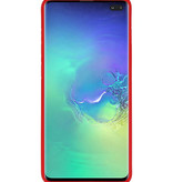 Focus Transparent Hard Cases for Samsung Galaxy S10 Plus Red