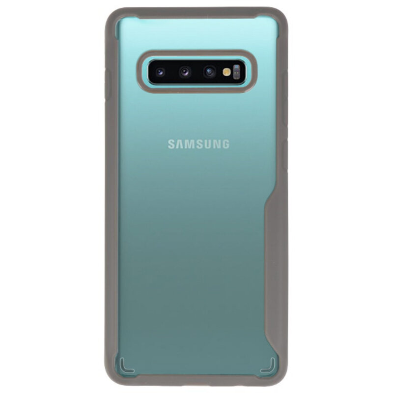 Fokus gennemsigtige hårde etuier til Samsung Galaxy S10 Plus Grey