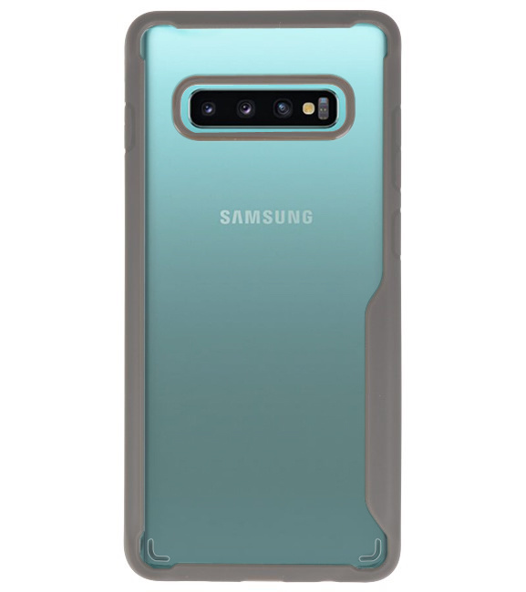 Focus Transparant Hard Cases voor Samsung Galaxy S10 Plus Grijs