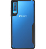 Focus Casi rigidi trasparenti per Samsung Galaxy A7 2018 Nero