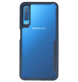 Focus Casi rigidi trasparenti per Samsung Galaxy A7 2018 Navy