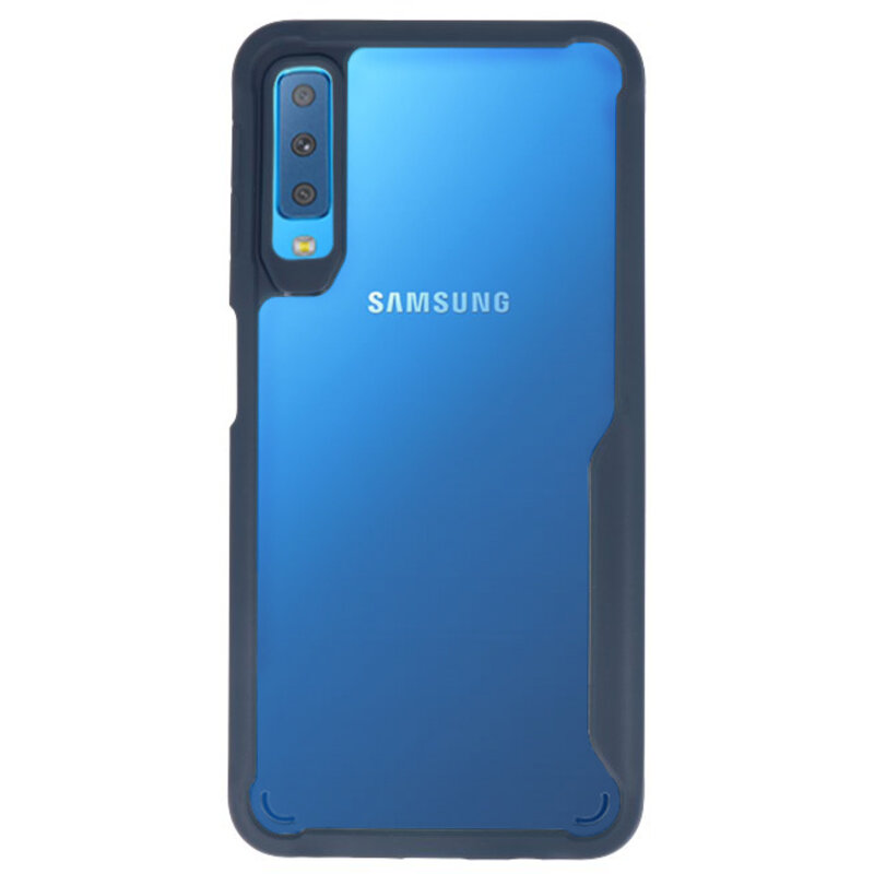 Coques rigides Focus pour Samsung Galaxy A7 2018 bleu marine