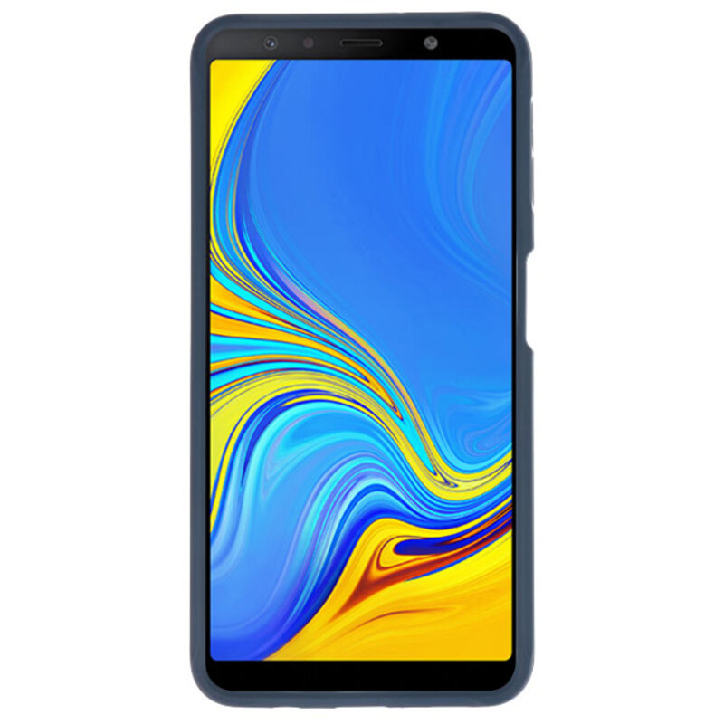 Coques rigides Focus pour Samsung Galaxy A7 2018 bleu marine