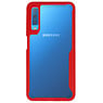 Focus Transparent Hard Cases for Samsung Galaxy A7 2018 Red