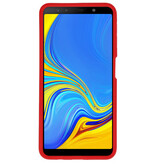 Focus Transparant Hard Cases voor Samsung Galaxy A7 2018 Rood