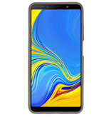Coques Rigides Transparent Focus pour Samsung Galaxy A7 2018 Gris