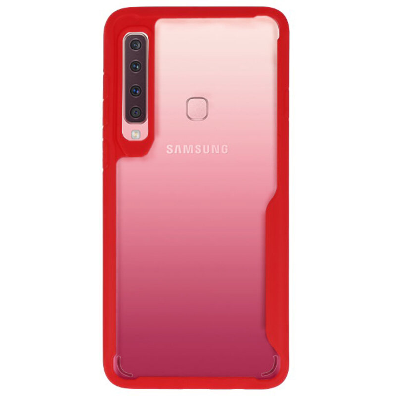 Focus Transparent Hard Cases für Samsung Galaxy A9 2018 Rot