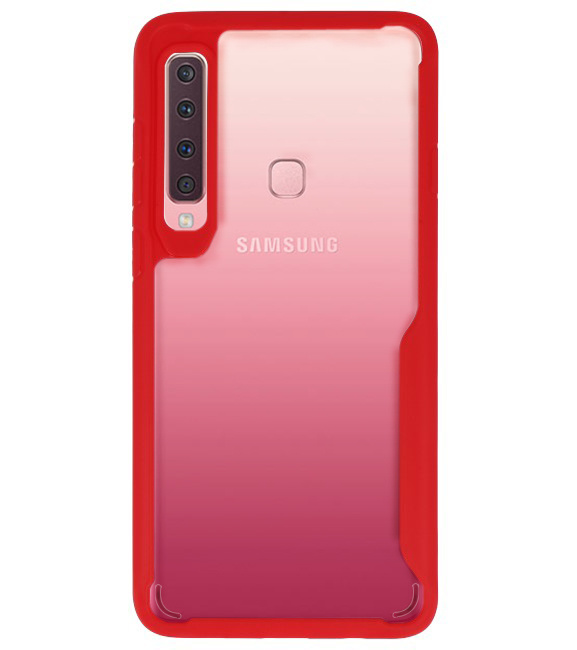 Focus Transparant Hard Cases voor Samsung Galaxy A9 2018 Rood