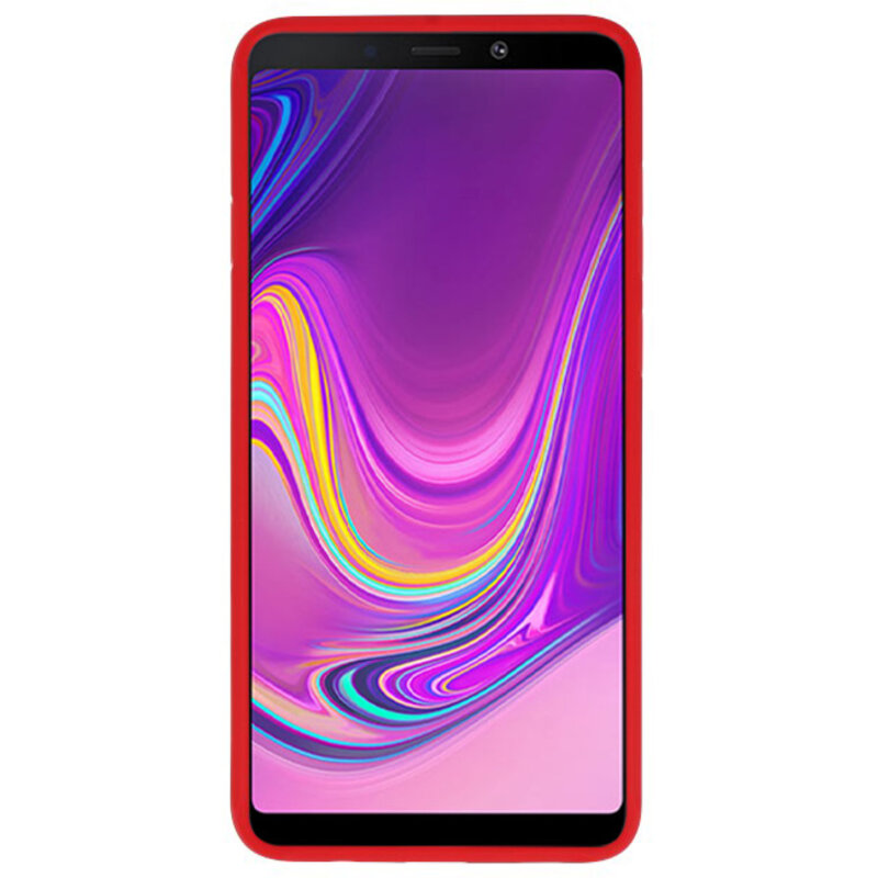 Focus Casi rigidi trasparenti per Samsung Galaxy A9 2018 Red