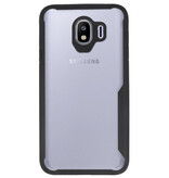 Focus Casi rigidi trasparenti per Samsung Galaxy J4 Black