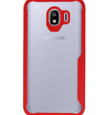 Focus Transparant Hard Cases voor Samsung Galaxy J4 Rood