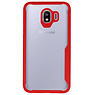 Focus Transparant Hard Cases voor Samsung Galaxy J4 Rood