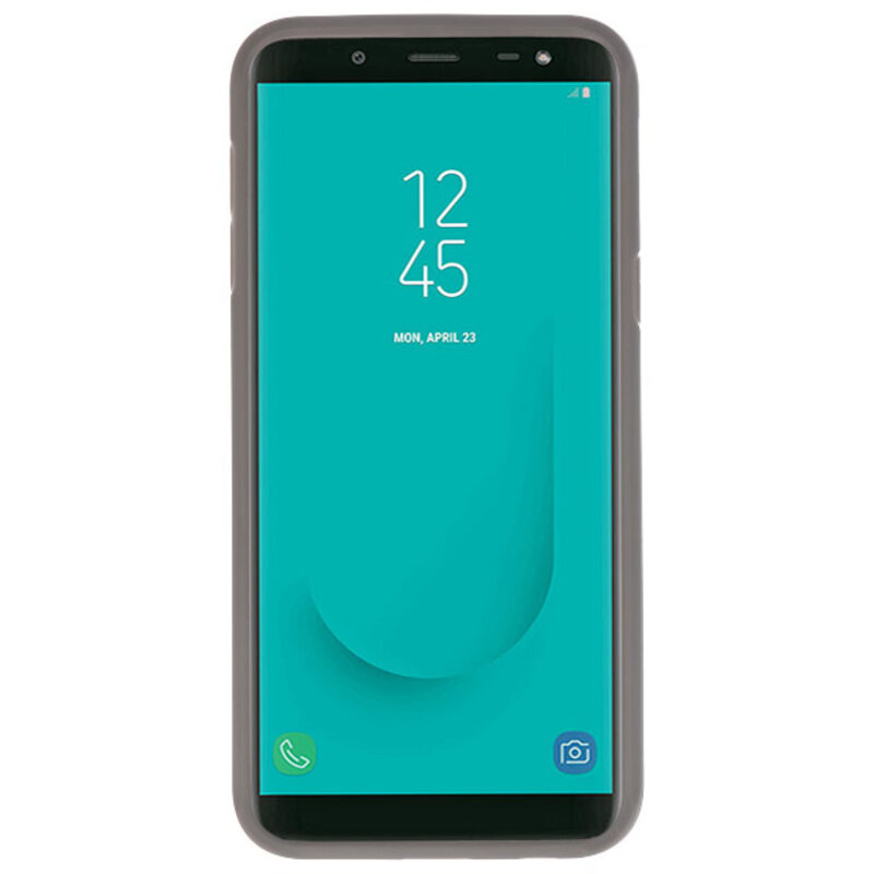 Coques Rigides Transparent Focus pour Samsung Galaxy J6 Gris