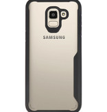 Fokus gennemsigtige hårde etuier til Samsung Galaxy J6 Black