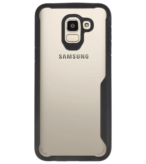 Coques Rigides Transparent Focus pour Samsung Galaxy J6 Noir