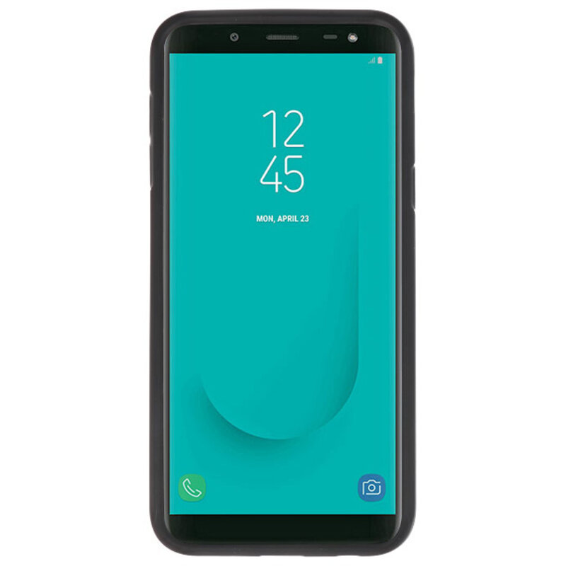 Coques Rigides Transparent Focus pour Samsung Galaxy J6 Noir