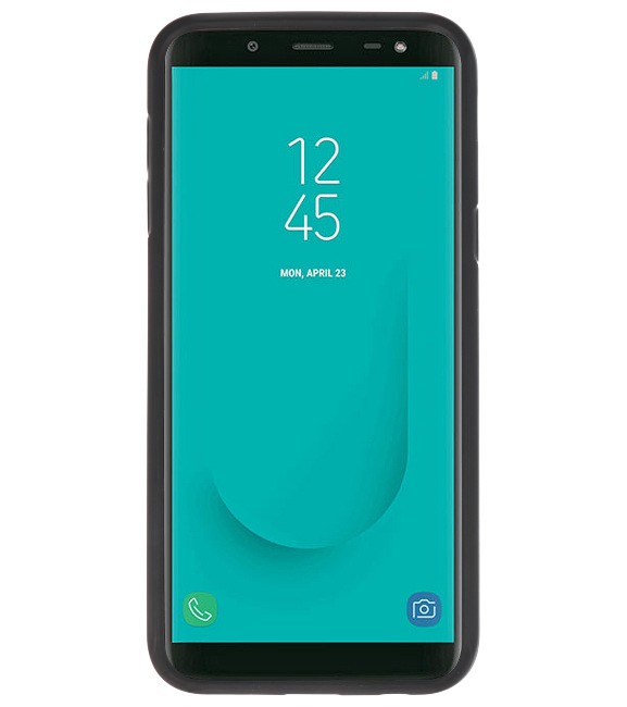 Focus Transparant Hard Cases voor Samsung Galaxy J6 Zwart