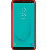 Focus Transparant Hard Cases voor Samsung Galaxy J6 Rood