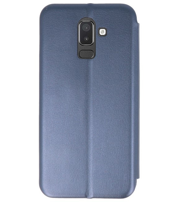 Etui Folio Slim pour Samsung Galaxy J8 2018 bleu marine