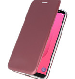 Funda Slim Folio para Samsung Galaxy J8 2018 Rojo Burdeos