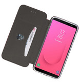 Slim Folio-Hülle für Samsung Galaxy J8 2018 Bordeauxrot