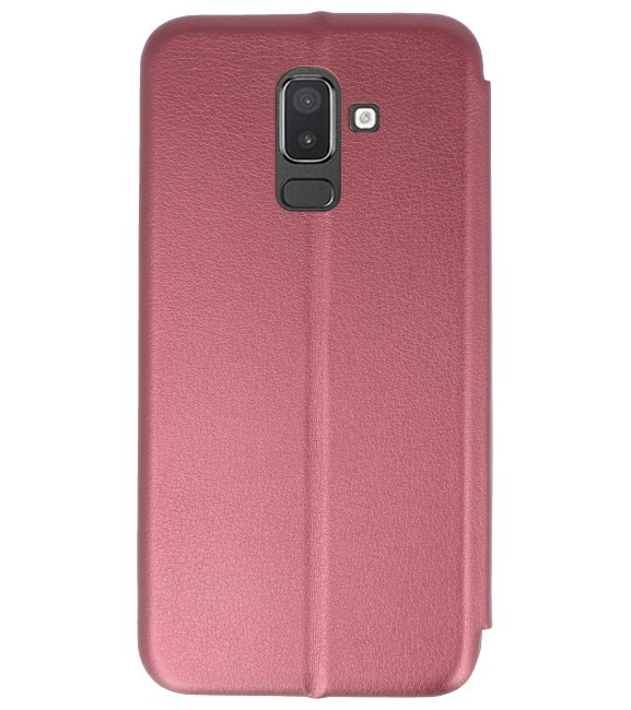 Slim Folio Case for Samsung Galaxy J8 2018 Bordeaux Red