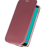 Slim Folio Taske til Samsung Galaxy J6 2018 Bordeaux Rød