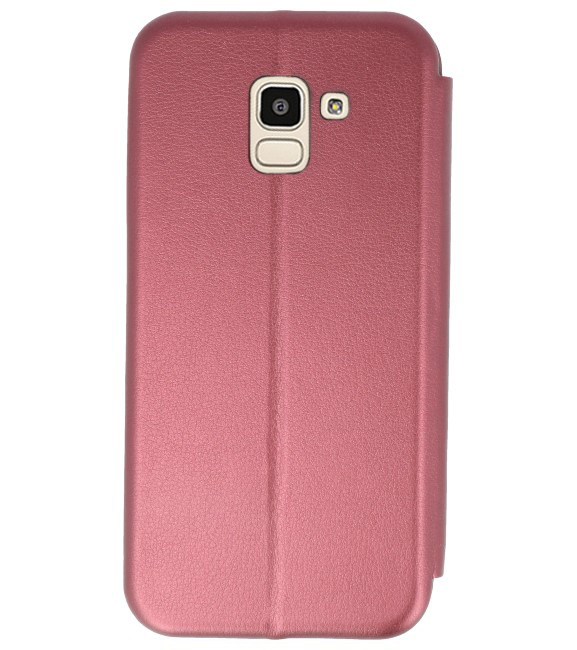 Slim Folio Taske til Samsung Galaxy J6 2018 Bordeaux Rød