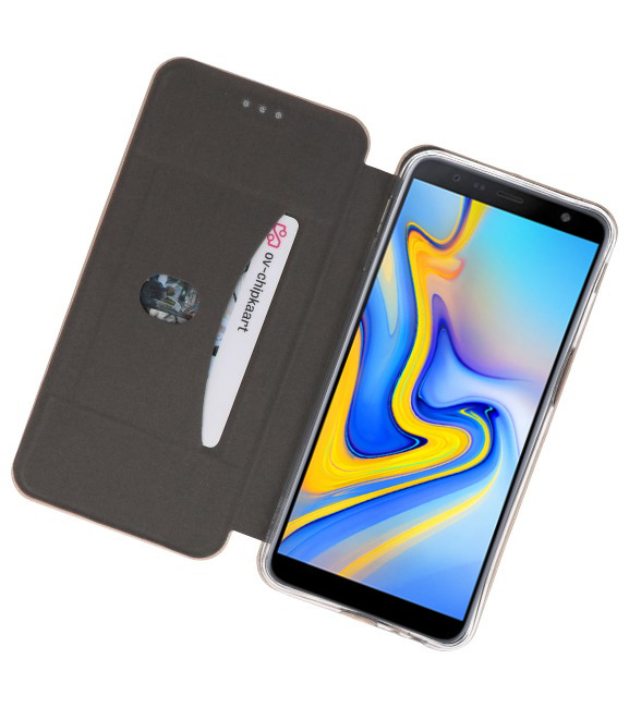 Slim Folio Case voor Samsung Galaxy J6 Plus Goud