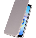 Etui Folio Slim pour Samsung Galaxy J6 Plus Gris
