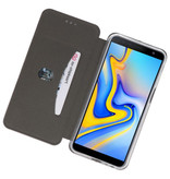 Etui Folio Slim pour Samsung Galaxy J6 Plus Gris