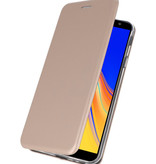 Custodia Folio sottile per Samsung Galaxy J4 Plus Gold