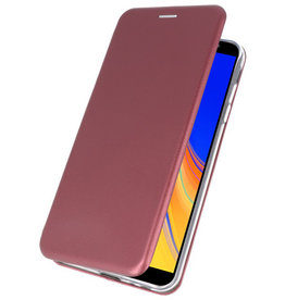 Slim Folio-Hülle für Samsung Galaxy J4 Plus Bordeauxrot