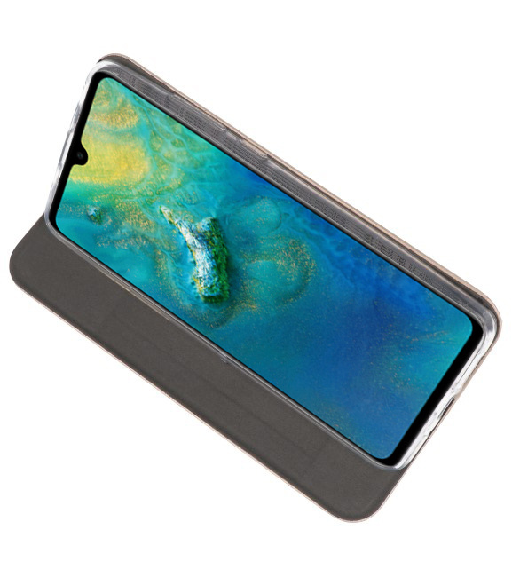 Schmaler Folio-Koffer für Huawei Mate 20 Gold