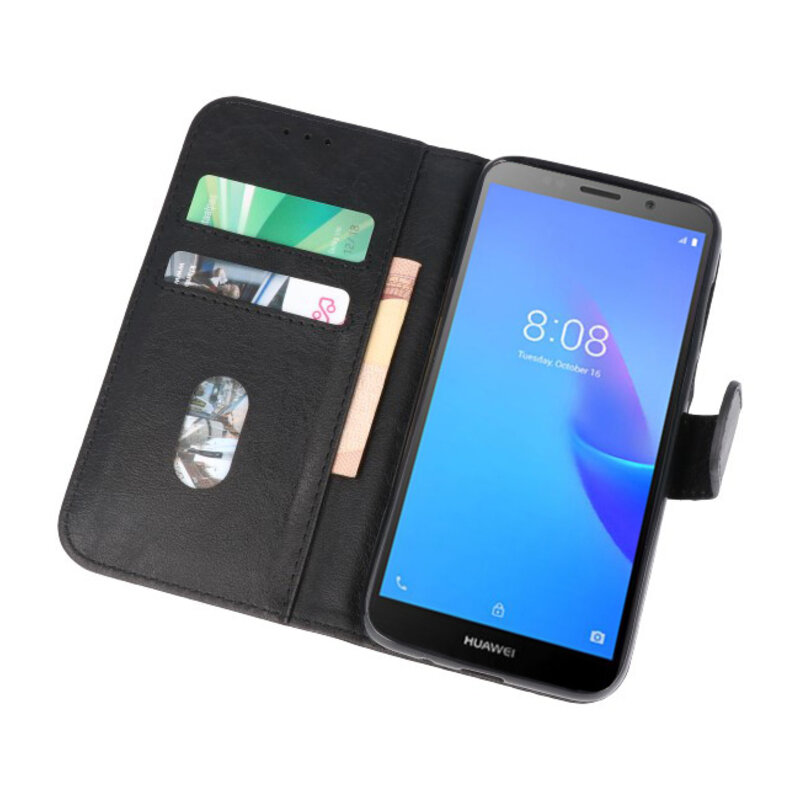 Étui portefeuille pour étuis Huawei Y5 Lite 2018 noir