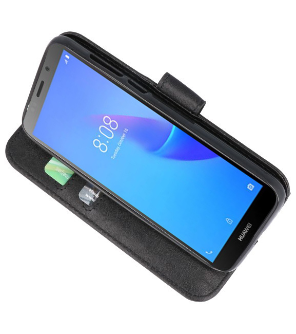 Bookstyle Wallet Cases Case für Huawei Y5 Lite 2018 Schwarz