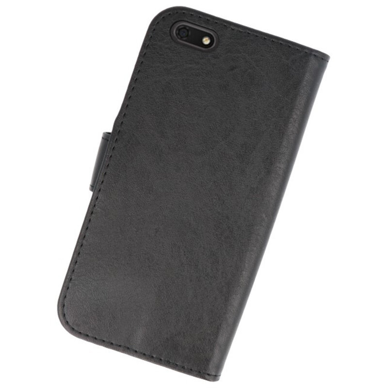 Bookstyle Wallet Cases Case für Huawei Y5 Lite 2018 Schwarz