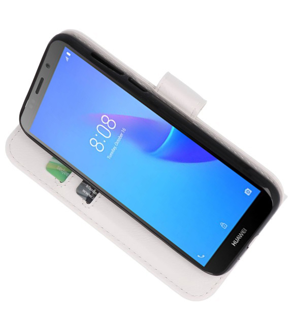 Custodia a portafoglio per Custodia per Huawei Y5 Lite 2018 bianca