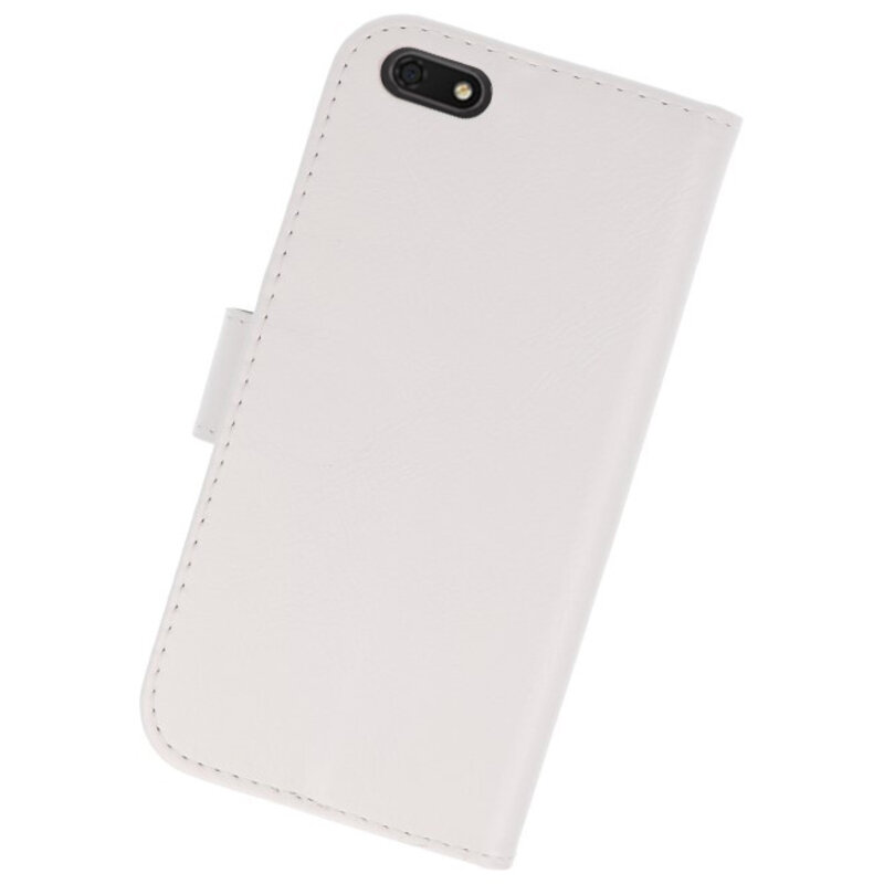 Étuis portefeuille pour étuis Huawei Y5 Lite 2018, blanc