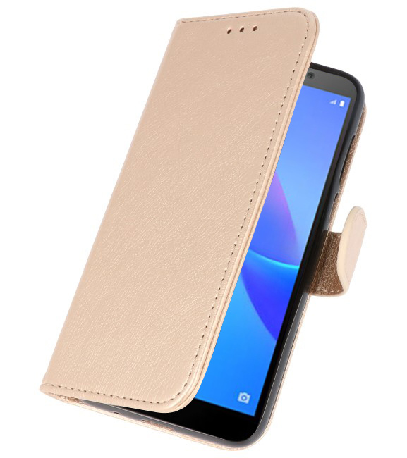 Bookstyle Wallet Cases Case für Huawei Y5 Lite 2018 Gold