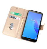 Bookstyle Wallet Cases Hoesje voor Huawei Y5 Lite 2018 Goud