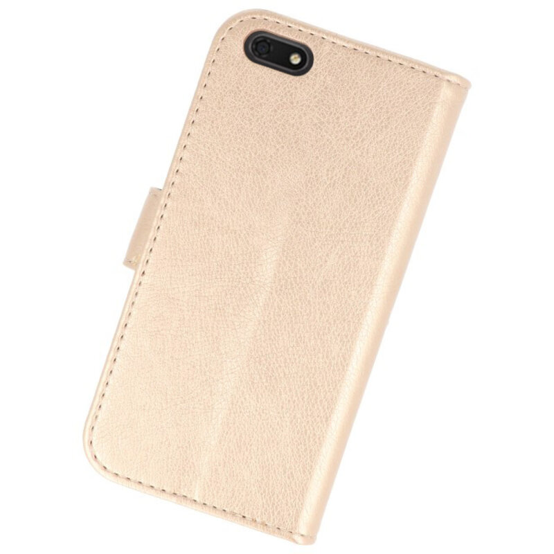 Bookstyle Wallet Cases Case til Huawei Y5 Lite 2018 Gold