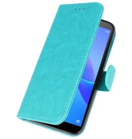 Hoesjes geschikt voor Huawei Étuis portefeuille pour étuis Huawei Y5 Lite 2018 vert