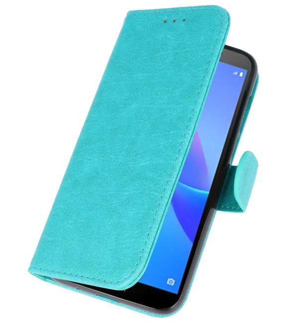 Bookstyle Wallet Cases Taske til Huawei Y5 Lite 2018 Green