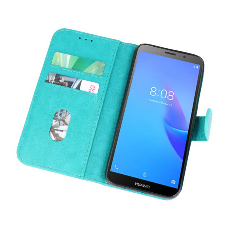 Bookstyle Wallet Cases Taske til Huawei Y5 Lite 2018 Green