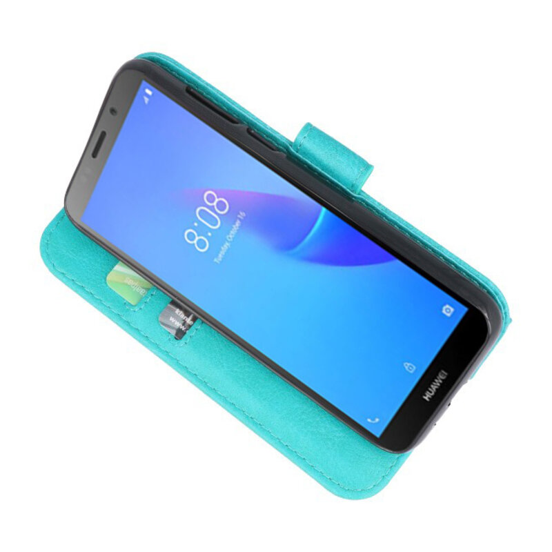 Fundas estilo libro elegante para Huawei Y5 Lite 2018 Verde