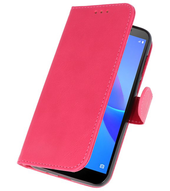 Bookstyle Wallet Cases Taske til Huawei Y5 Lite 2018 Pink