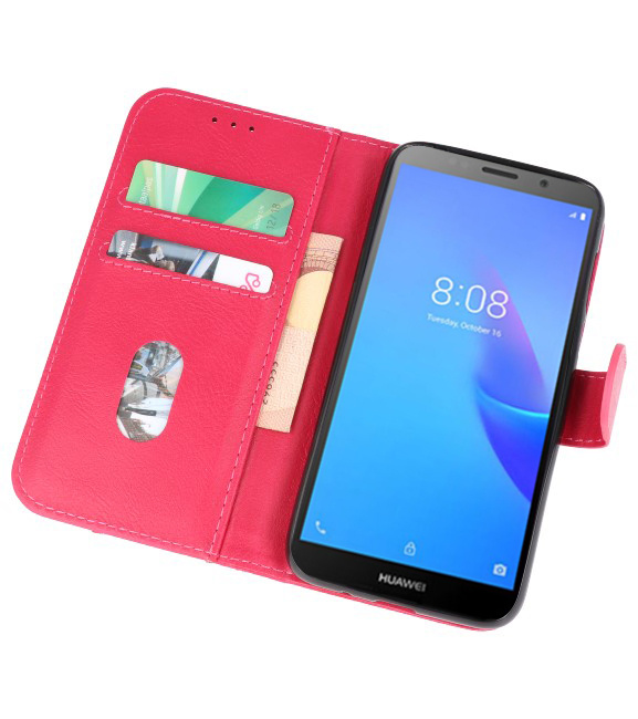 Custodia a portafoglio per Custodia per Huawei Y5 Lite 2018 rosa